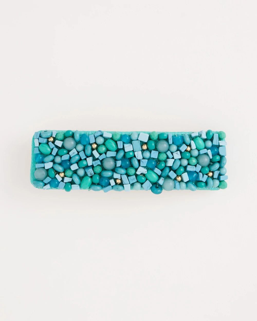 CHC16 クリスタルスピニングプレートminiラメ★Cosmichemp Genuine Stone Beaded Hair Clip | Chico's